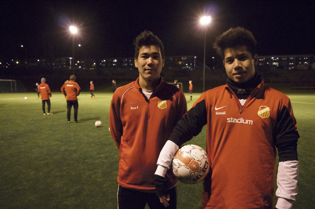 Gholam Reza och Reza tränar ofta med varandras klubblag.